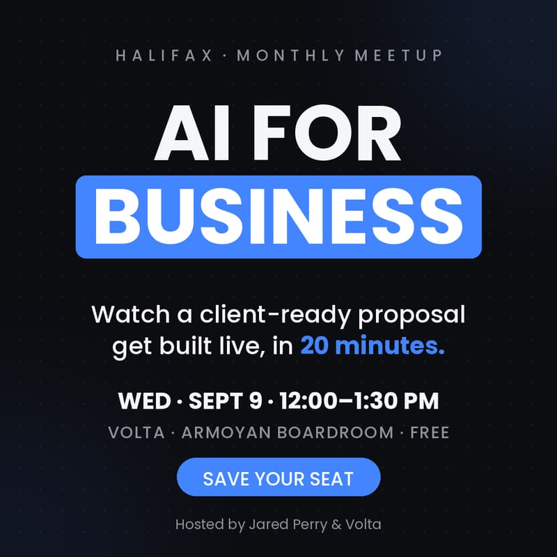 Cover Image for AI for Business, Halifax Meetup