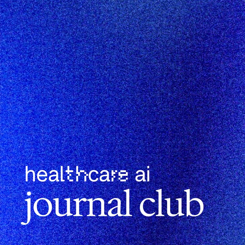 Cover Image for healthcare ai journal club