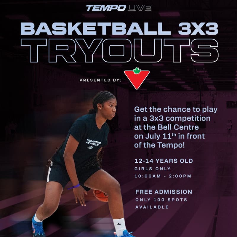Cover Image for TEMPO LIVE: 3x3 Basketball Tryout Presented By Canadian Tire