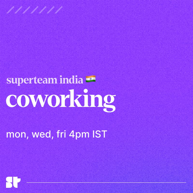 Cover Image for Coworking - Superteam India