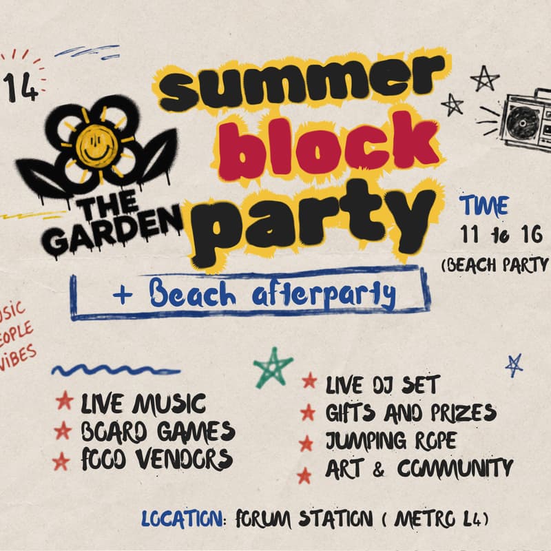 Cover Image for The GARDEN - Summer Block Party