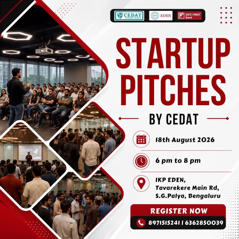 Cover Image for Startup Pitches by CEDAT