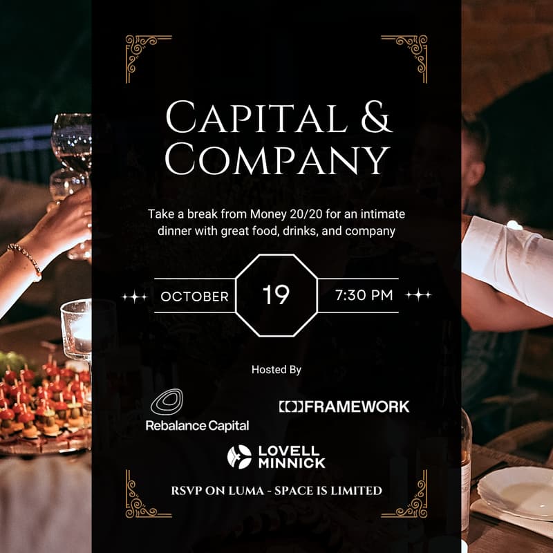 Cover Image for Capital & Company Dinner @ Money 20/20