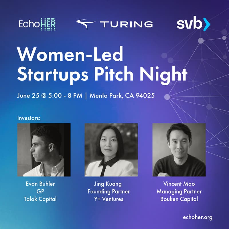 Cover Image for EchoHer Pitch & Network Night #10: Women-Led Startups
