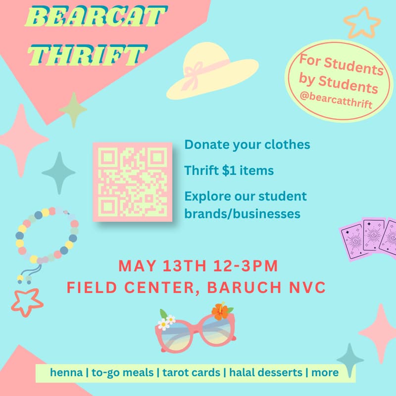 Cover Image for Bearcat Thrift: May 13 Pop-up