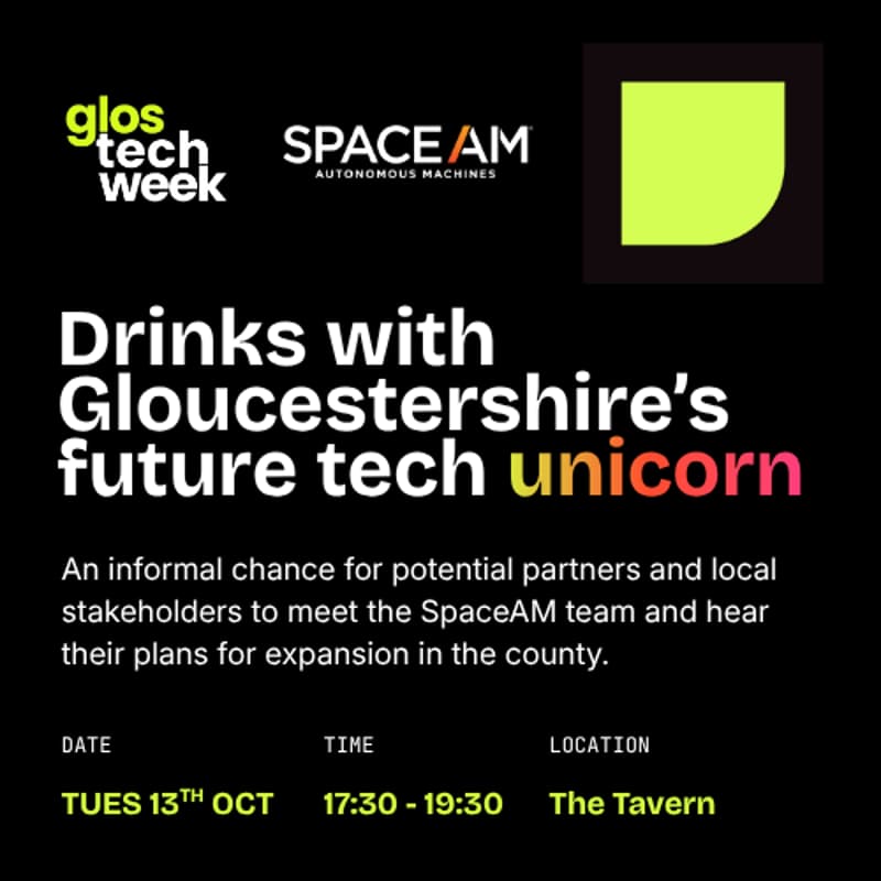 Cover Image for Drinks with Gloucestershire's Future Tech Unicorn
