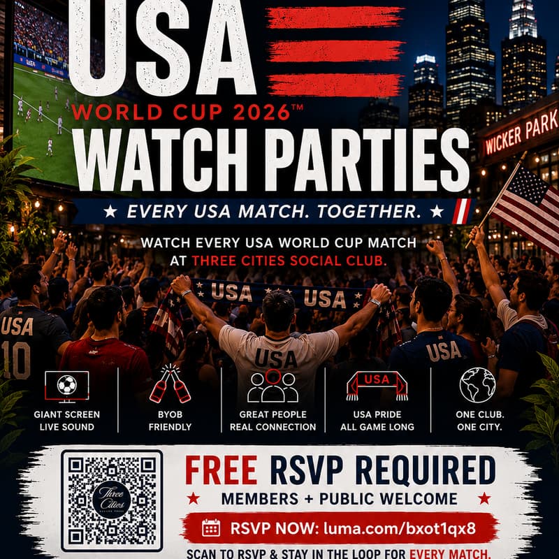 Cover Image for USA World Cup Watch Parties at Three Cities