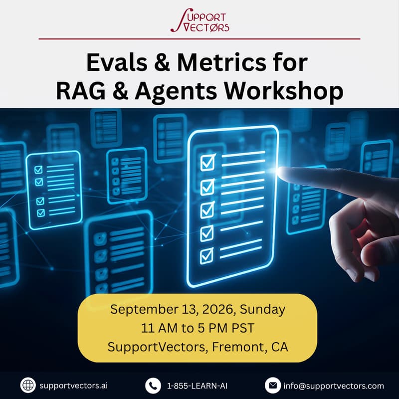 Cover Image for Evals & Metrics for RAG & Agents Workshop