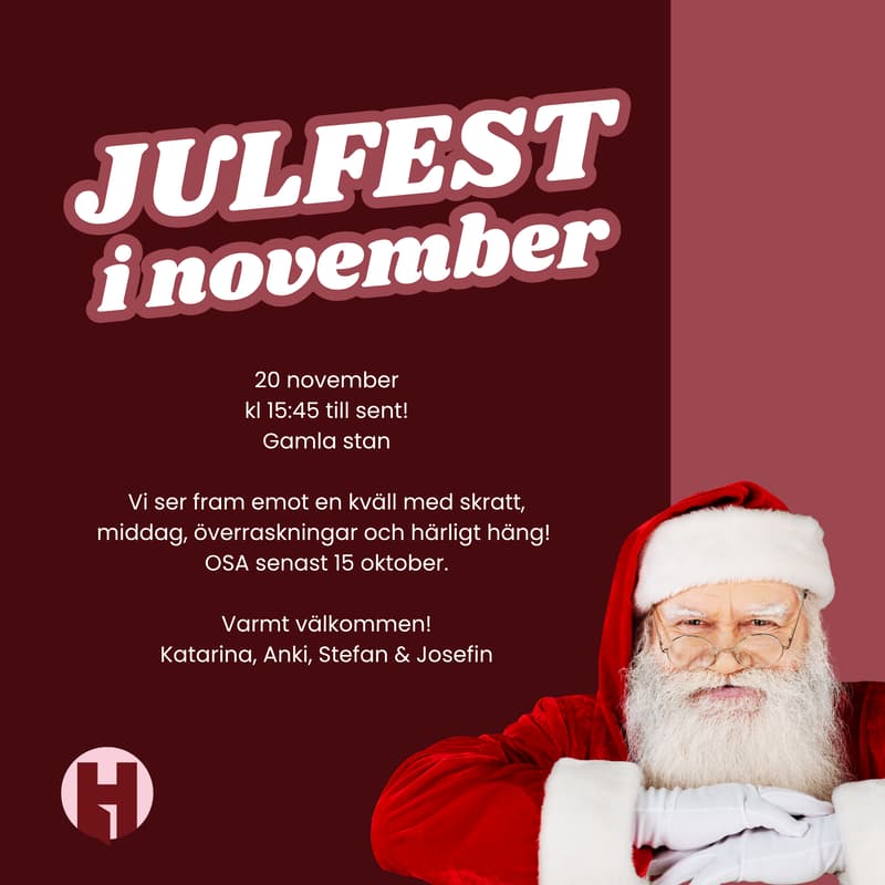 Cover Image for HOMEs julfest i november