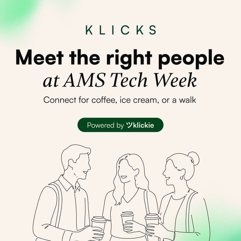 Cover Image for ツKlicks Coffee Connect - Meet the right people at AMS Tech Week