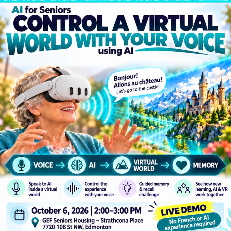 Cover Image for AI for Seniors: Control a Virtual World With Your Own Voice and AI.