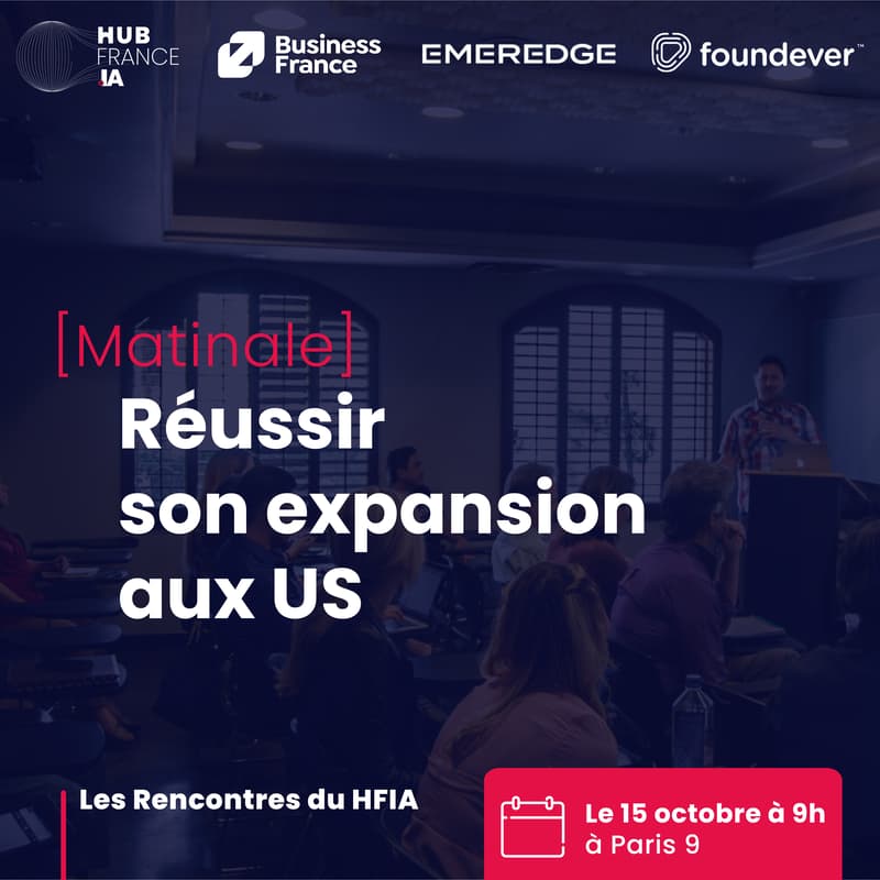 Cover Image for Matinale Hub France IA x Business France x Emeredge : Réussir son expansion aux US