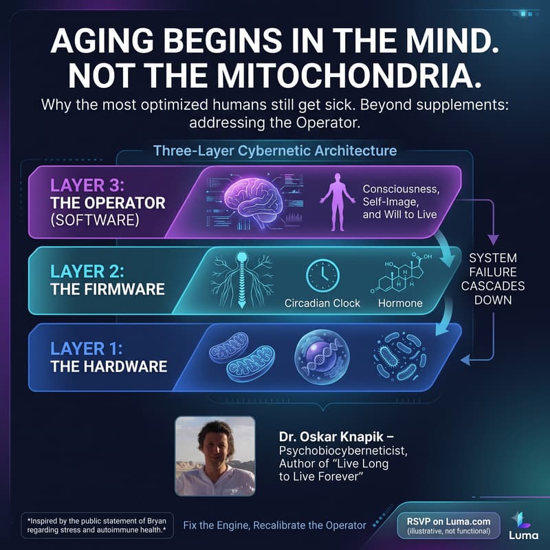 Cover Image for Aging Begins in the Mind. Not the Mitochondria.