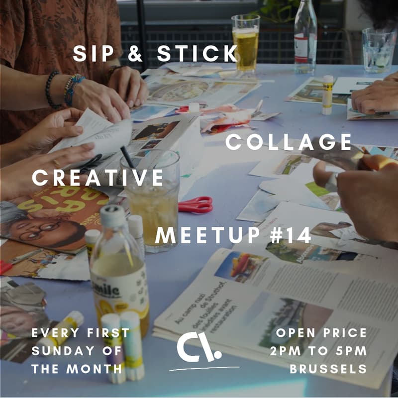 Cover Image for Sip & Stick - Collage Meetup #14