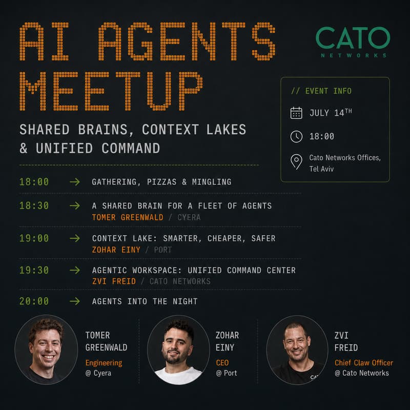 Cover Image for AI Agents Meetup: Shared Brains, Context Lakes & Unified Command Center