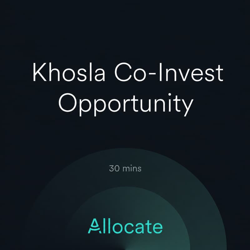 Cover Image for Co-Investment Opportunity - Khosla Ventures