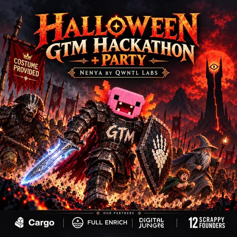 Cover Image for THE GTM FELLOWSHIP - A HALLOWEEN HACKATHON + PARTY