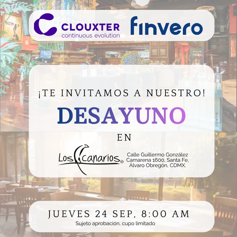 Cover Image for Clouxter + Finvero (Desayuno VIP)