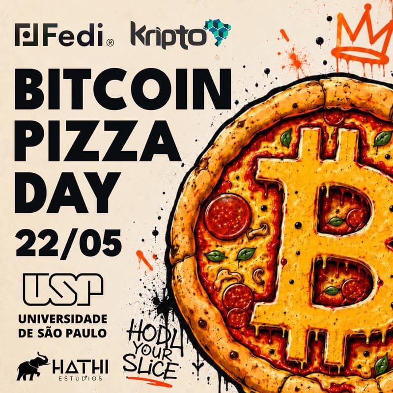 Cover Image for Bitcoin Pizza Day By Fedi & KriptoBR