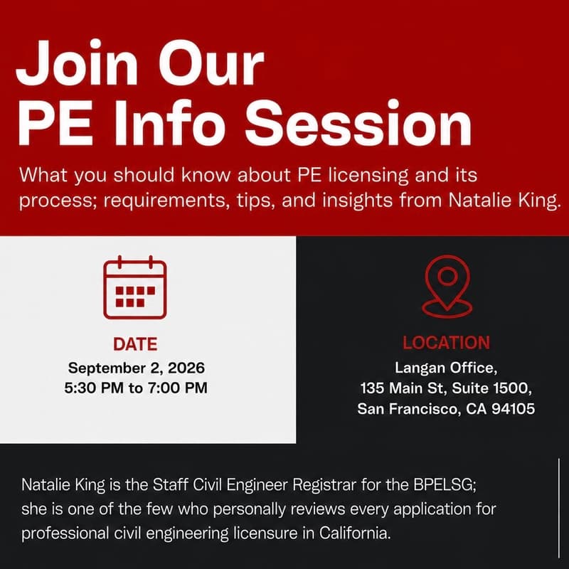 Cover Image for PE Info Session: ASCE SF YMF