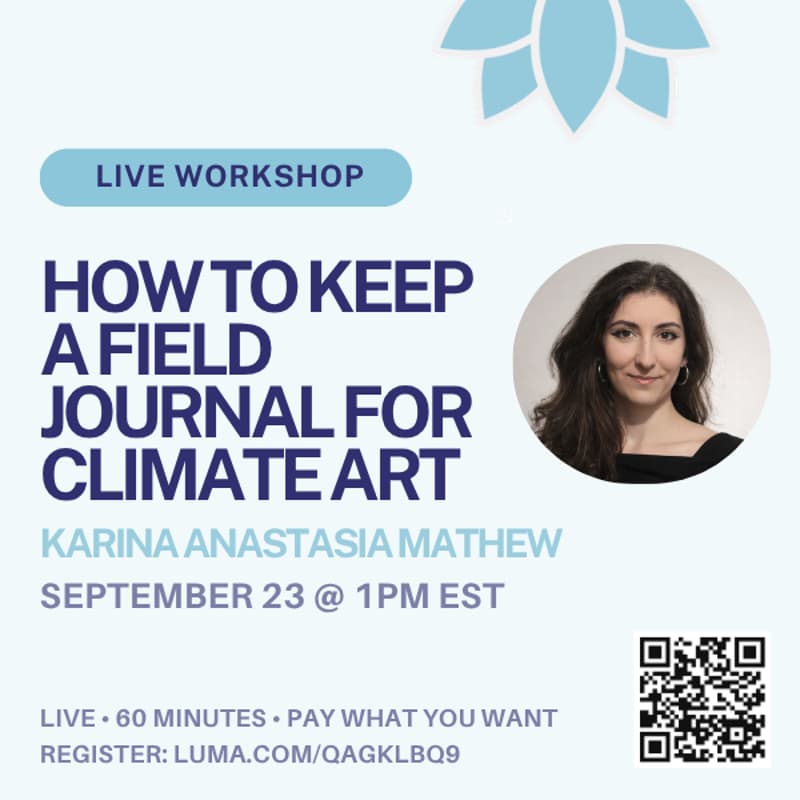 Cover Image for How to Keep a Field Journal for Climate Art