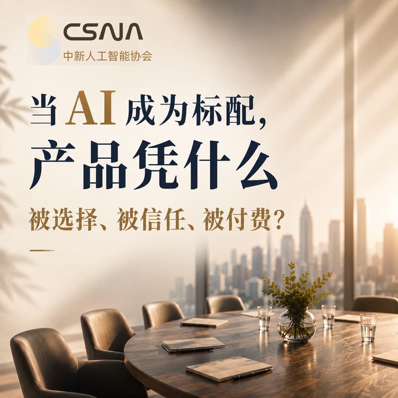 Cover Image for CSAIA｜AI 产品闭门会：选择、信任与付费