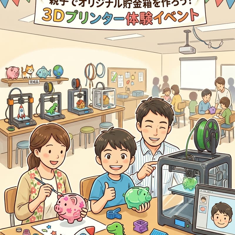 Cover Image for 【金融教育体験学習イベント】⚠️先着5世帯⚠️世界に1つだけの貯金箱を作ろう！&おやこでお小遣い制度をはじめよう！