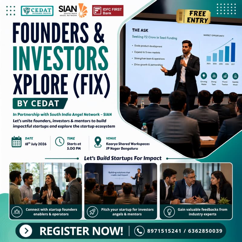 Cover Image for Founders & Investors Xplore by CEDAT