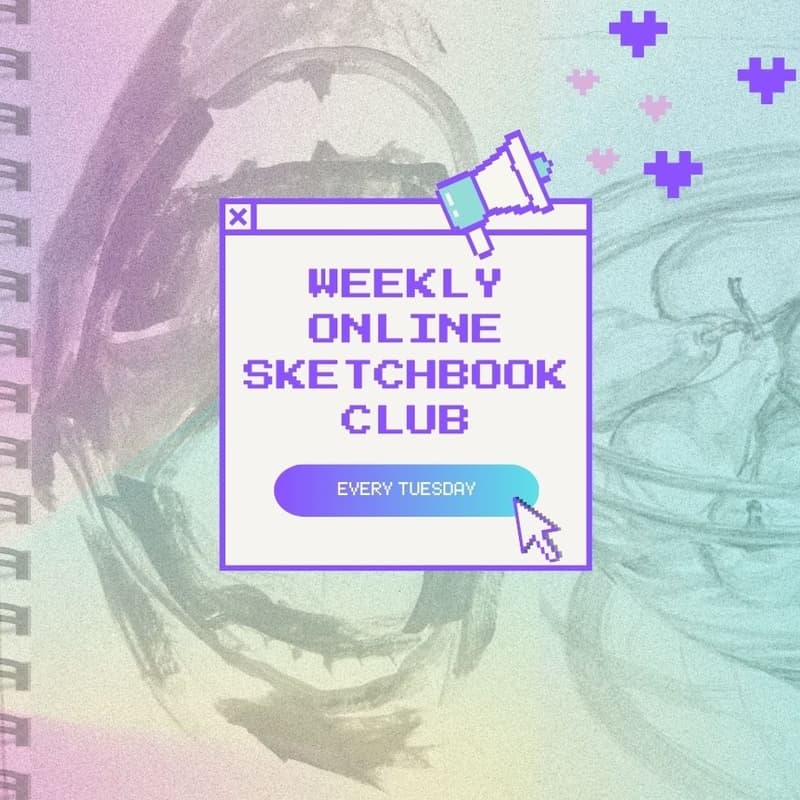 Cover Image for Weekly Sketchbook Club – Build Artistic Confidence, Fast!