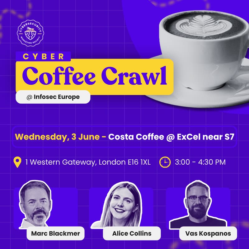 Cover Image for Cyber Coffee Crawl @ Infosec Europe - 3 June