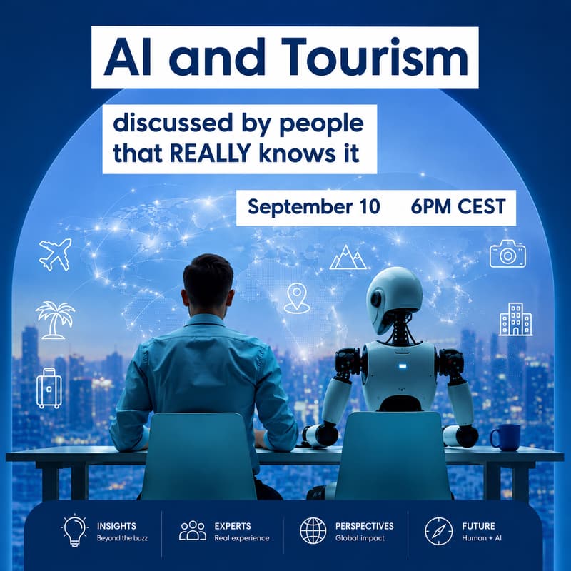 Cover Image for AI and Tourism, discussed by people that REALLY knows it