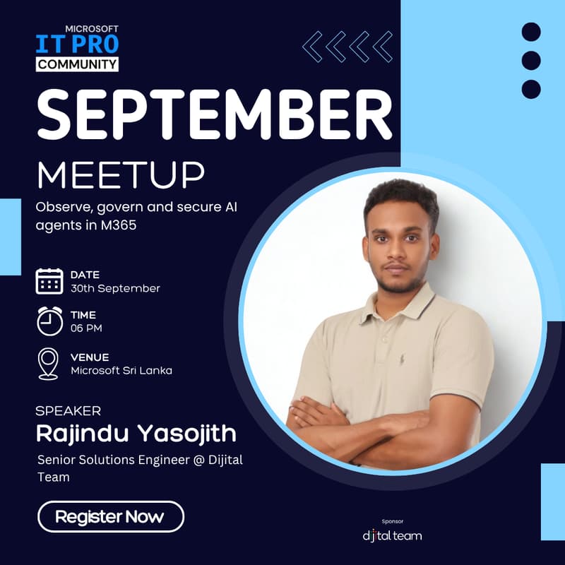 Cover Image for Microsoft IT Pro Meetup - September 2026