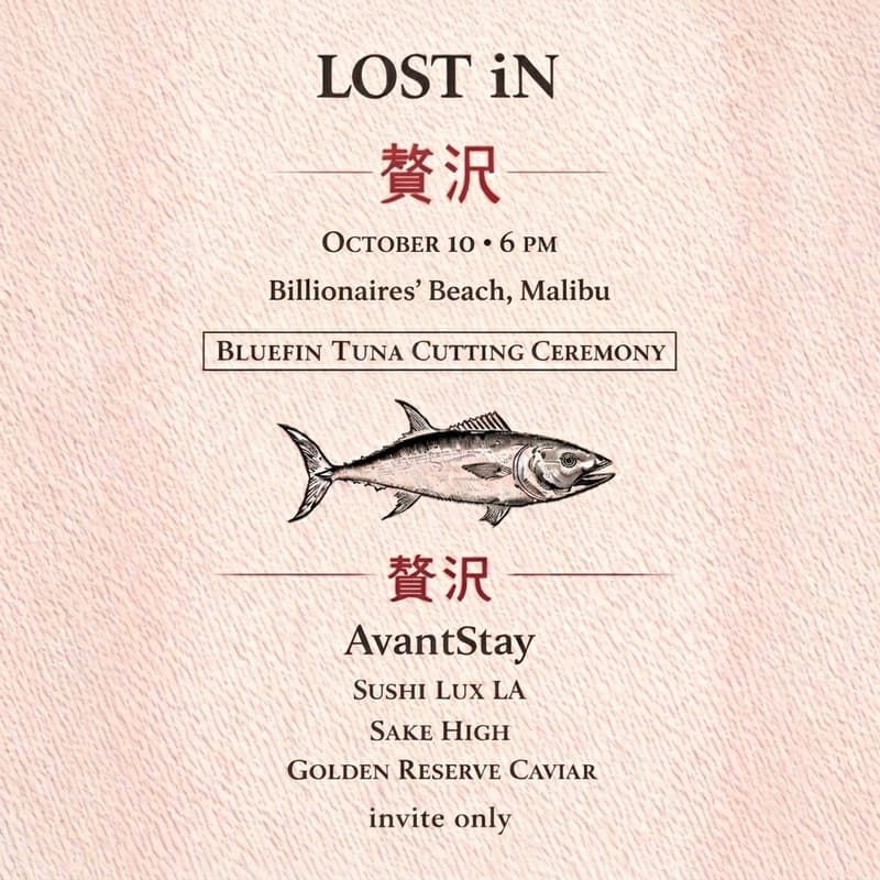 Cover Image for LOST iN Supper Club Reserve: Live Bluefin Tuna Cutting Ceremony