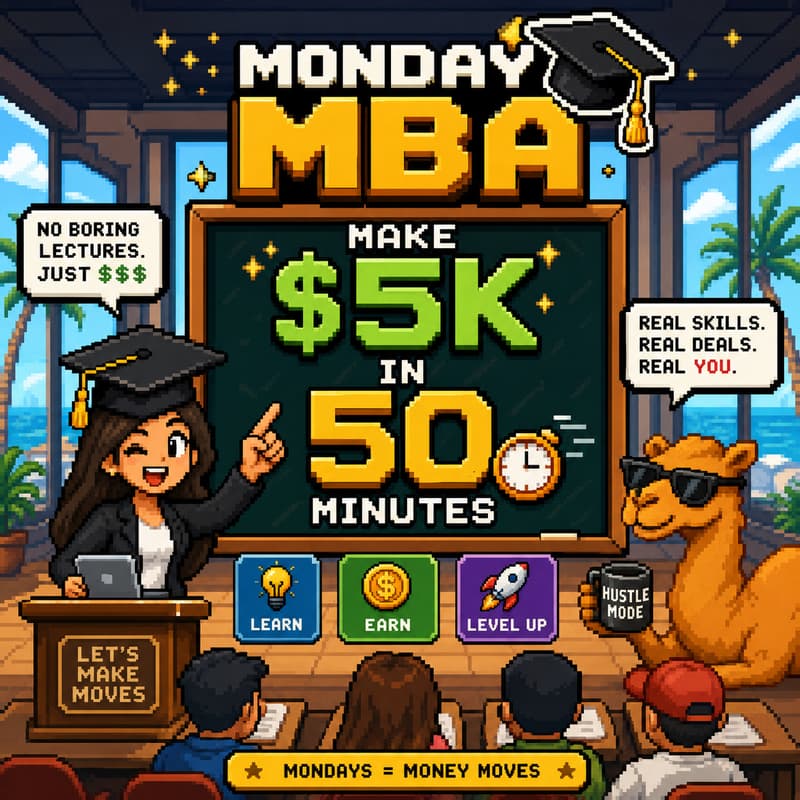 Cover Image for Monday MBA: Make $5K in 50 Minutes 🎓💸