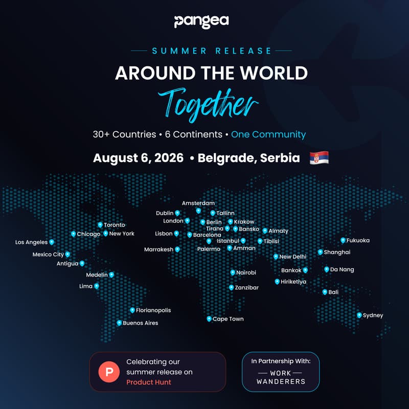 Cover Image for 🇷🇸 Belgrade (Serbia) - Pangea Product Hunt Launch