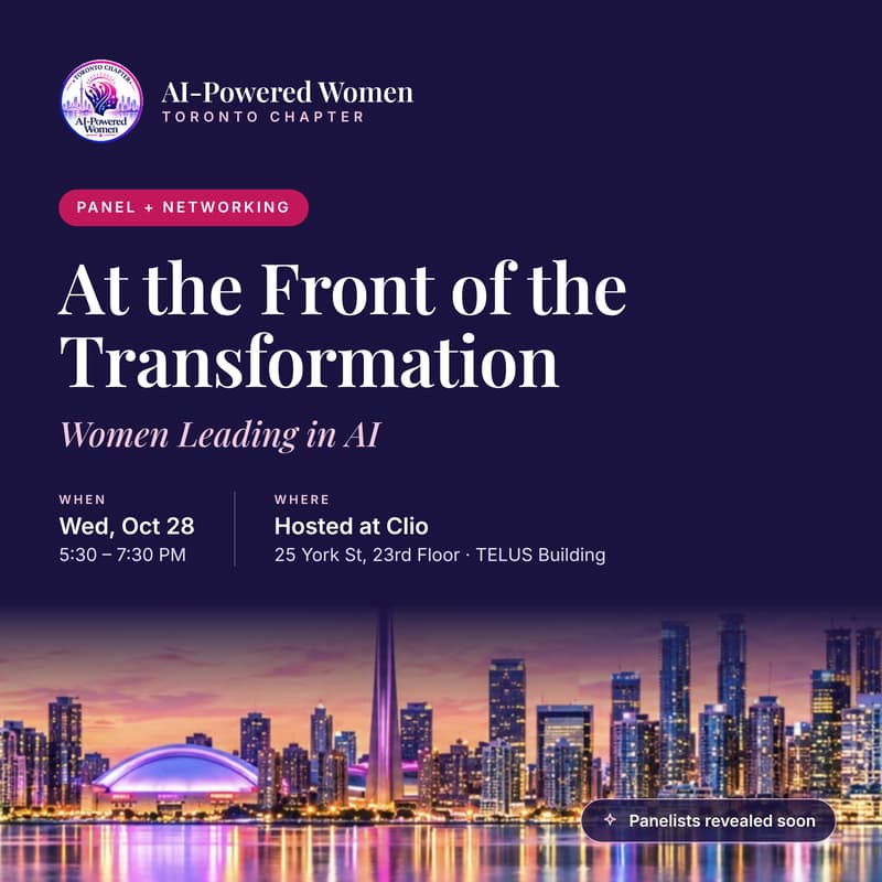 Cover Image for At the Front of the Transformation - A panel of Women Leading in AI