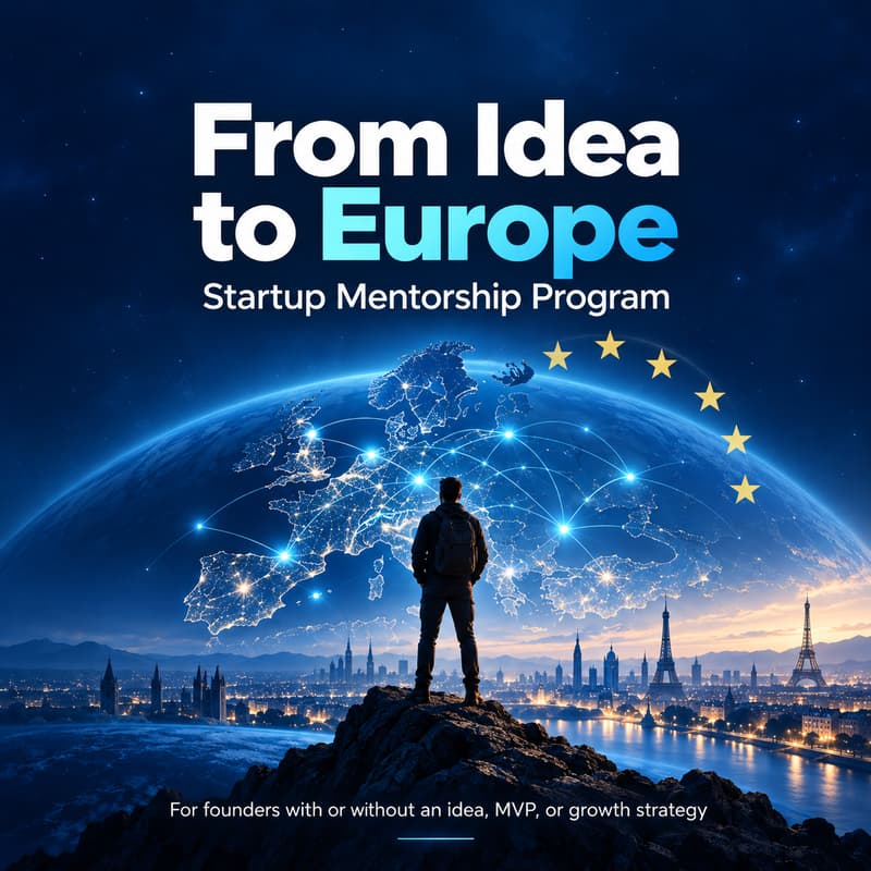 Cover Image for From Idea to Europe: Startup Mentorship Program (Free of charge)