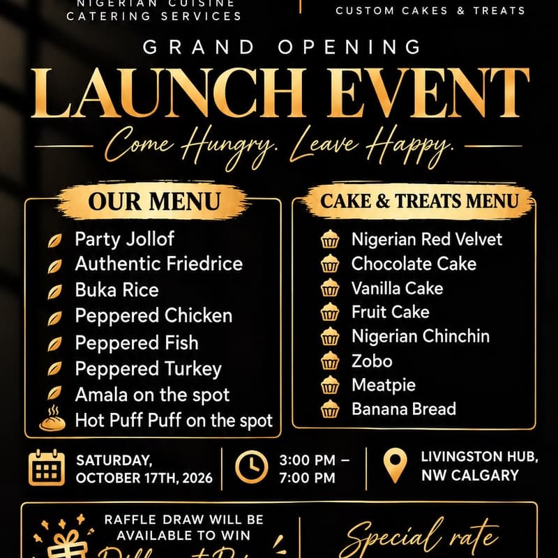 Cover Image for Authentic food Launch Event