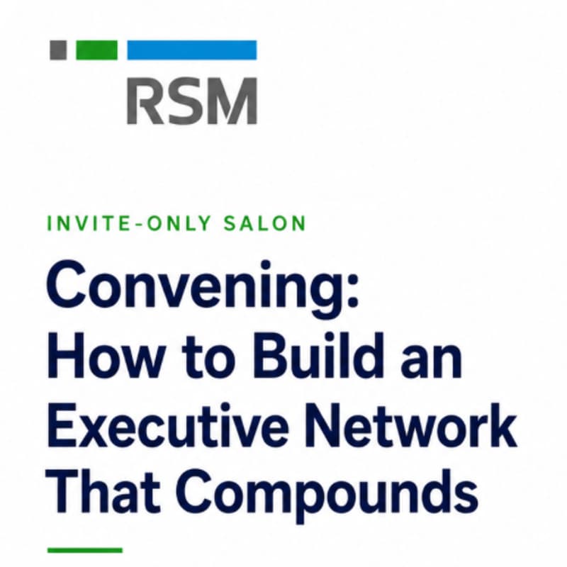 Cover Image for Convening: How to Build an Executive Network That Compounds