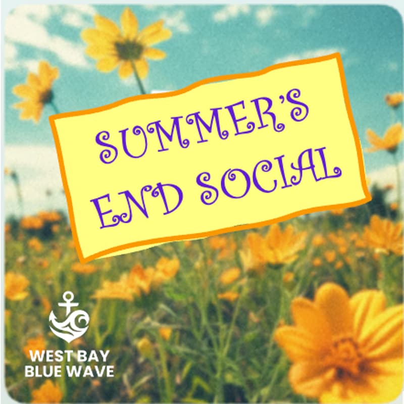 Cover Image for Mark your calendars for the West Bay Blue Wave Summer's End Social.