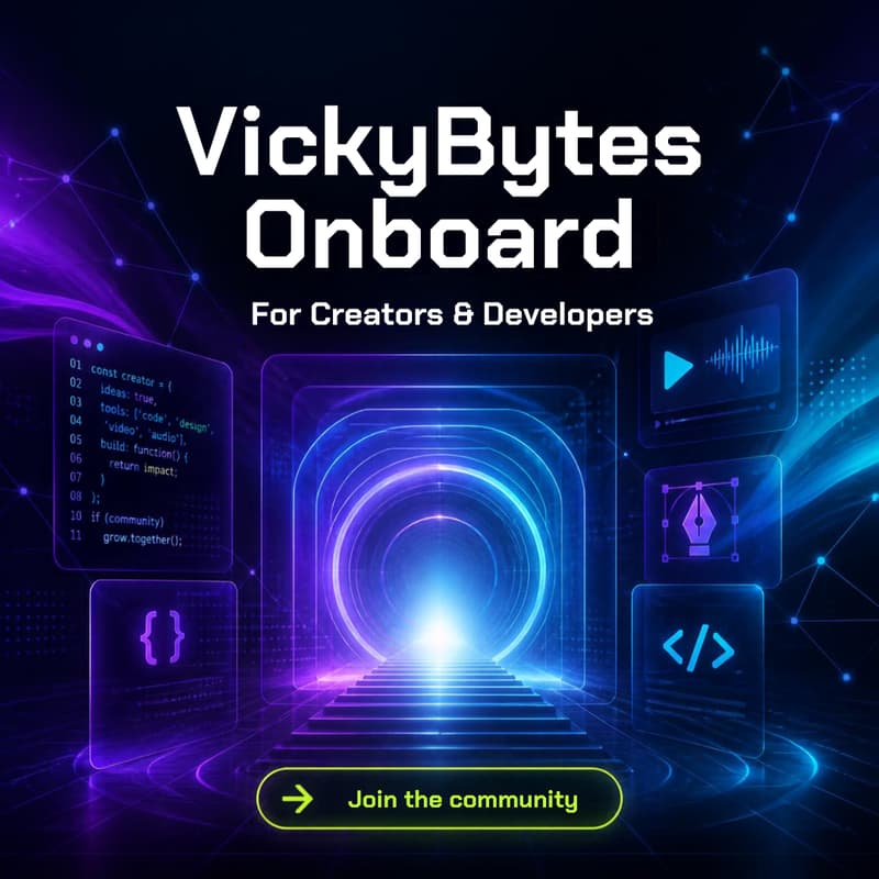 Cover Image for VickyBytes Onboard — Turn Your Skills Into Impact, Income & Opportunities