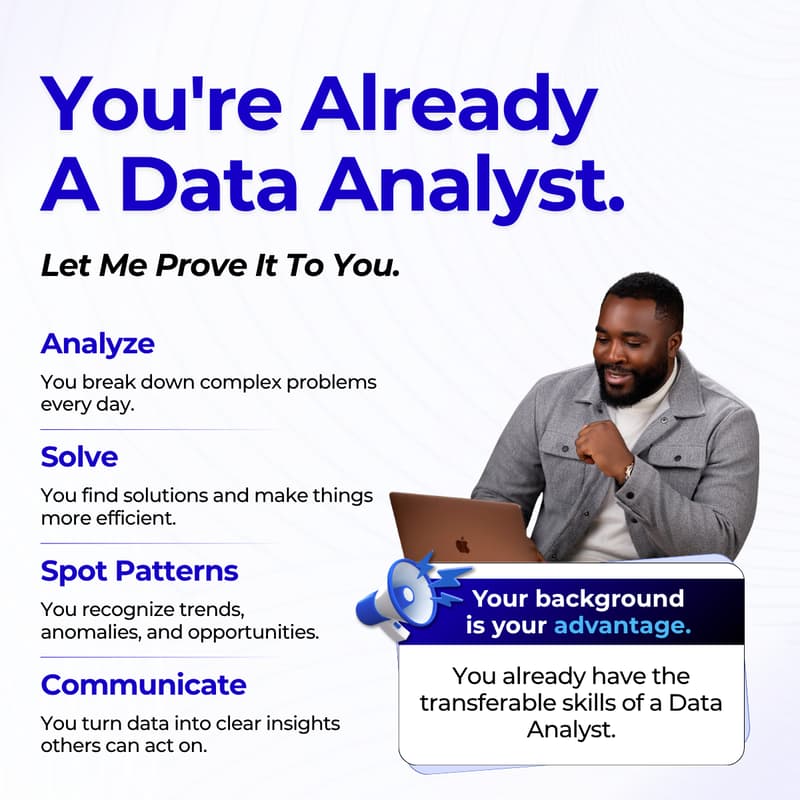 Cover Image for You are already a Data Analyst Workshop