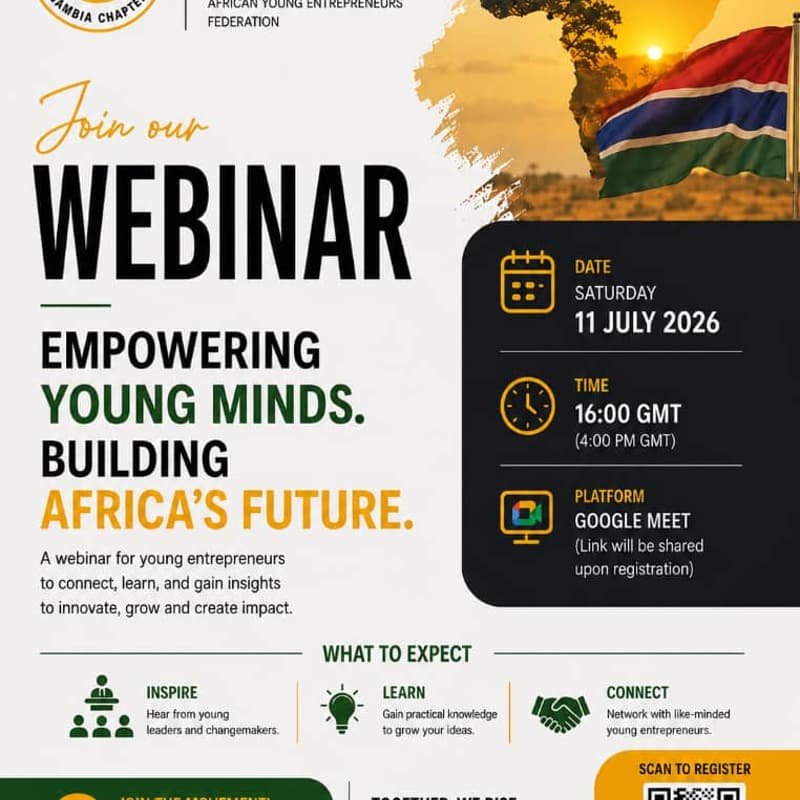 Cover Image for AfYEF Gambia Chapter – Inaugural Webinar