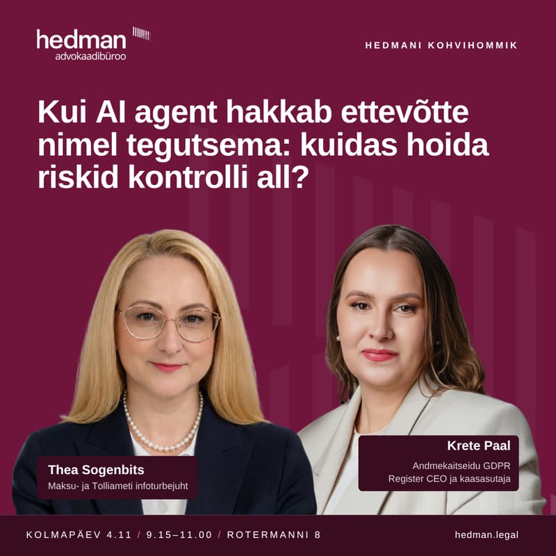 Cover Image for Kui AI agent hakkab ettevõtte nimel tegutsema: kuidas hoida riskid kontrolli all?