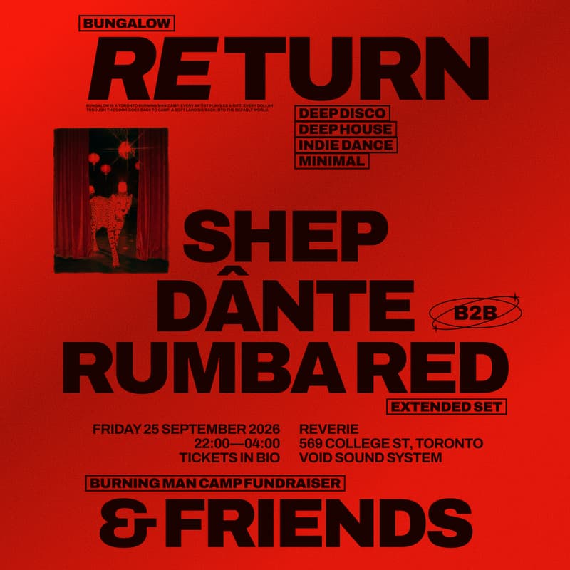 Cover Image for RETURN ✶ A Bungalow camp fundraiser ✶