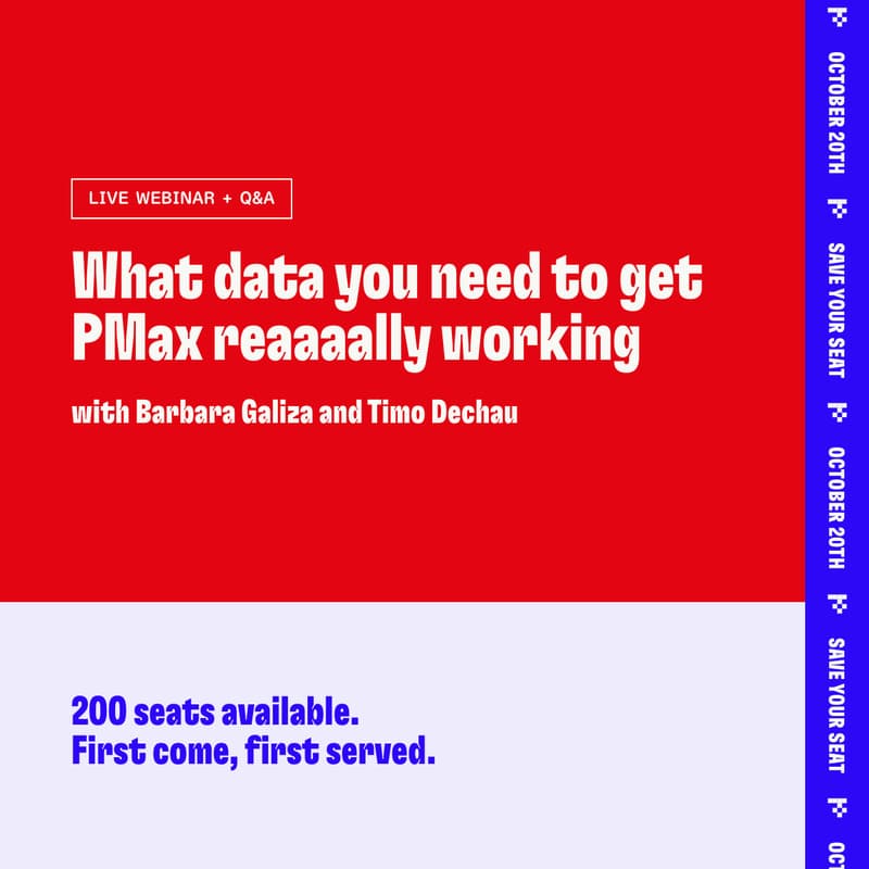 Cover Image for What data you need to get PMax reaaaally working