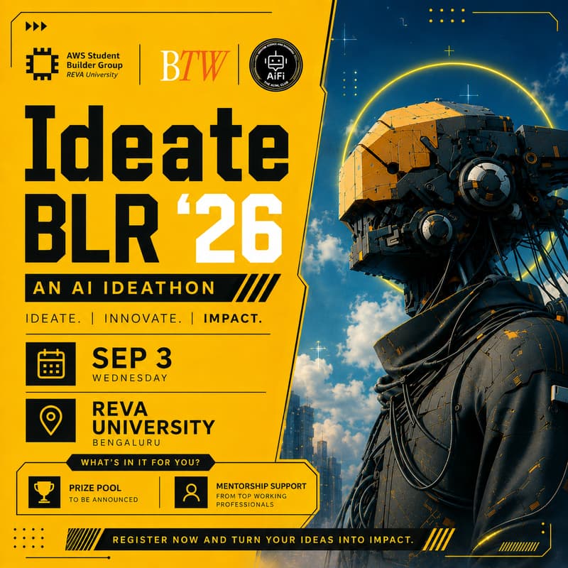 Cover Image for IdeateBLR '26 - An AI Ideathon