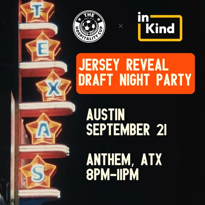 Cover Image for The Hospitality Cup Austin Draft Night and Jersey Reveal Party