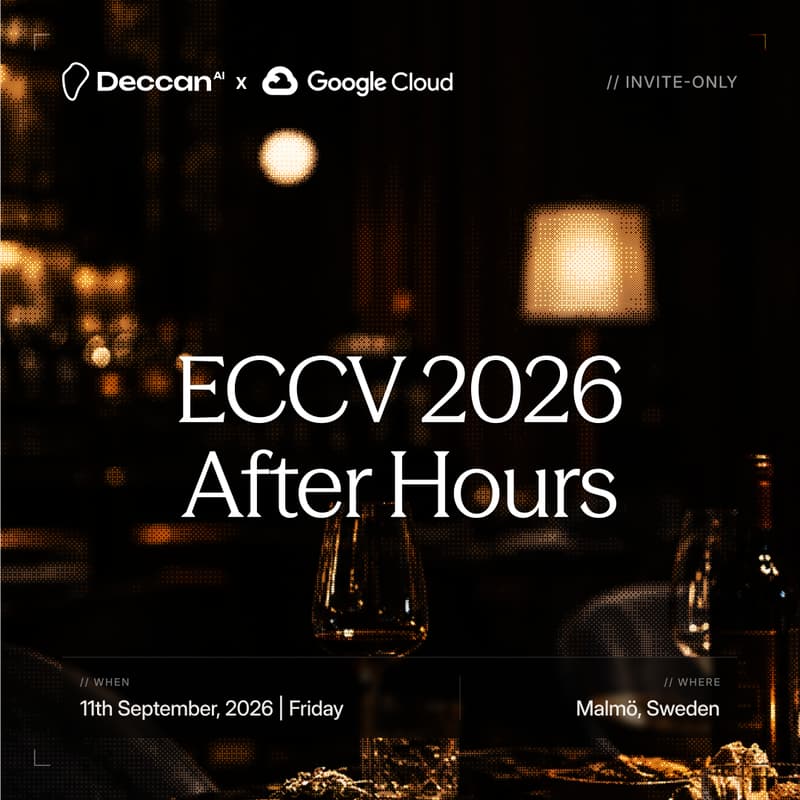 Cover Image for Deccan AI x Google Cloud: ECCV 2026 After Hours