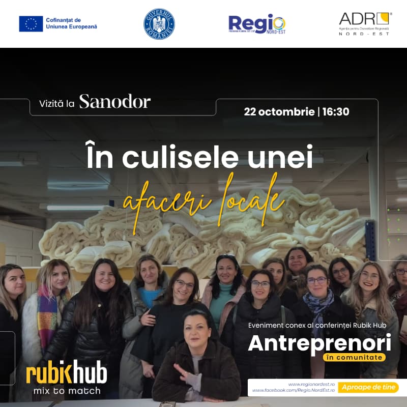 Cover Image for În culisele unei afaceri locale - Vizită la Sanodor [Eveniment conex al Conferinței Rubik Hub]
